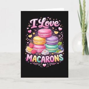 Cartes Pour Fêtes Annuelles Macarons Amour Sucré
