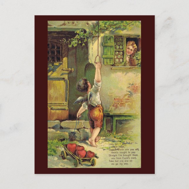 Cartes Pour Fêtes Annuelles Madame Fair Valentine Postcard (Devant)
