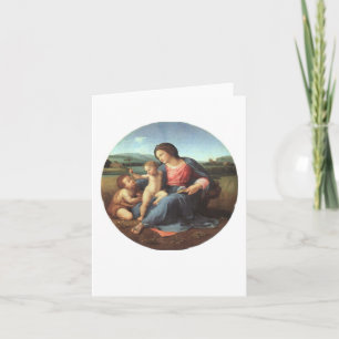 Cartes Pour Fêtes Annuelles Madonna alba - Raphael 1508