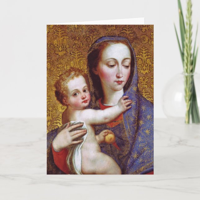 Cartes Pour Fêtes Annuelles Madonna & Child II (Devant)