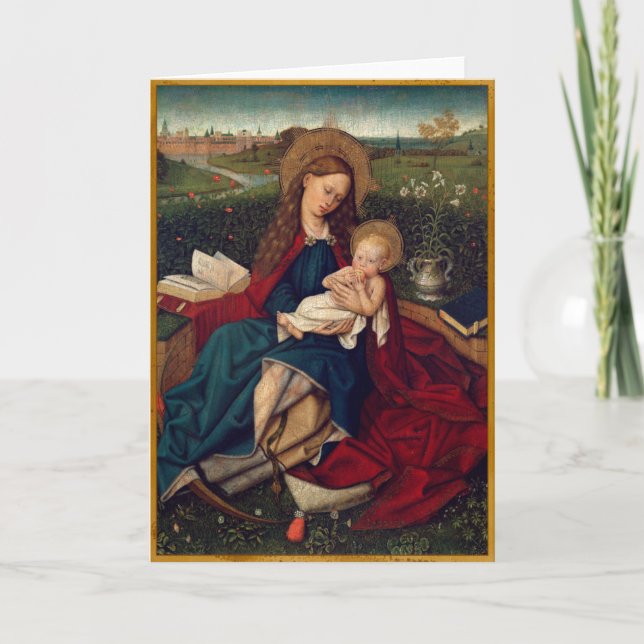 Cartes Pour Fêtes Annuelles Madonna de l'humilité (Devant)