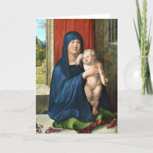 Cartes Pour Fêtes Annuelles Madonna et Enfant - Albrecht Durer - c1496