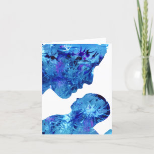 Cartes Pour Fêtes Annuelles Madonna et Enfant belle aquarelle