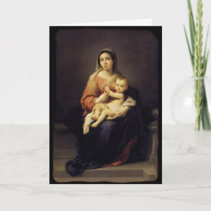 Cartes Pour Fêtes Annuelles Madonna et enfant - Vierge Marie - Murillo