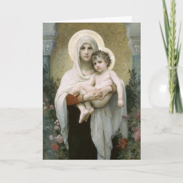 Cartes Pour Fêtes Annuelles Madonna et l'enfant (Devant)