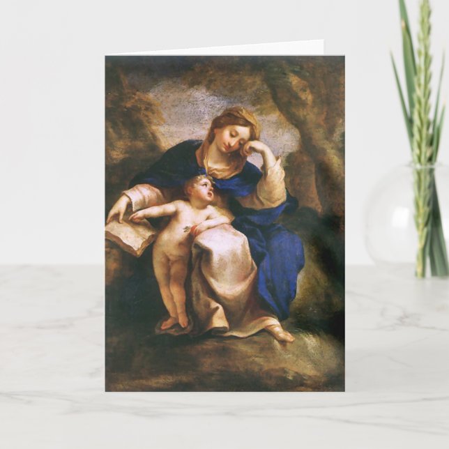 Cartes Pour Fêtes Annuelles Madonna et l'enfant (Devant)