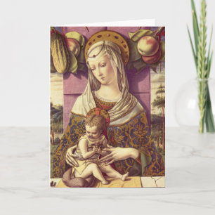 Cartes Pour Fêtes Annuelles Madonna et l'enfant