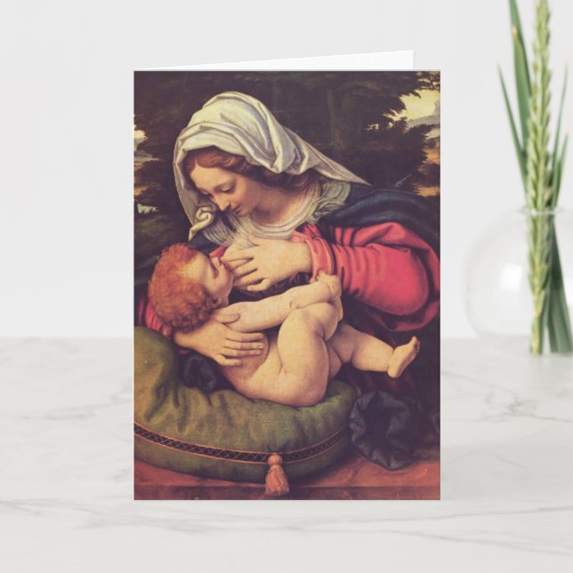 Cartes Pour Fêtes Annuelles Madonna et l'enfant (Devant)
