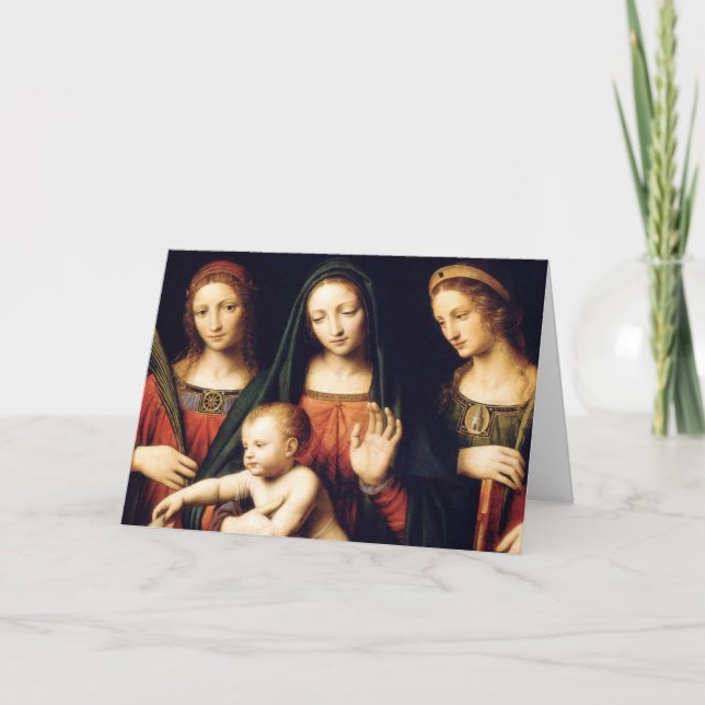 Cartes Pour Fêtes Annuelles Madonna et l'enfant (Devant)