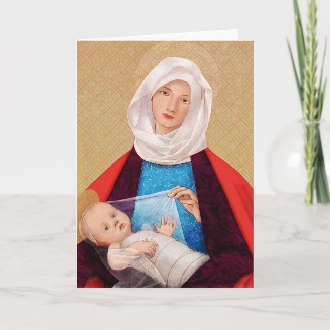 Cartes Pour Fêtes Annuelles Madonna et l'enfant I (Devant)