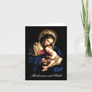 Cartes Pour Fêtes Annuelles Madonna et son enfant