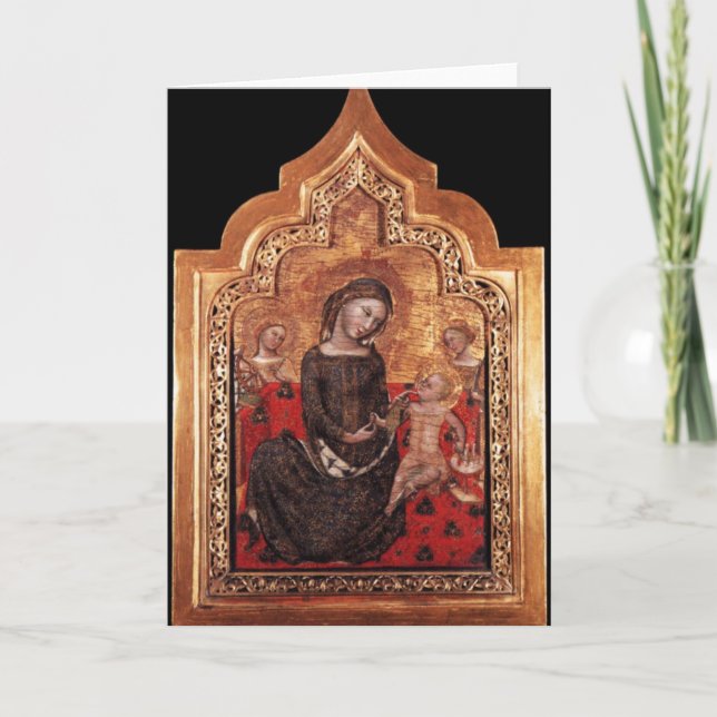 CARTES POUR FÊTES ANNUELLES MADONNE DE L'HUMILITÉ (Devant)