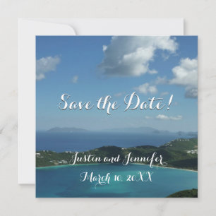 Cartes Pour Fêtes Annuelles Magens Bay, St-Thomas Mariage Save the Date