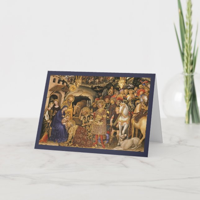 Cartes Pour Fêtes Annuelles Magi de dei d'Adorazione (Devant)