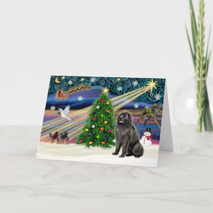 Cartes Pour Fêtes Annuelles Magic-Newfie de Noël