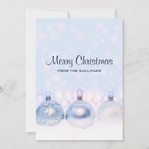 Cartes Pour Fêtes Annuelles Magical Metallic Christmas Balls