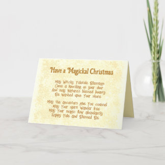Cartes Pour Fêtes Annuelles Magickal Christmas Holiday Card