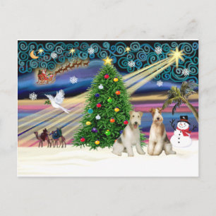 Cartes Pour Fêtes Annuelles Magie de Noël - Fils de renard (deux)