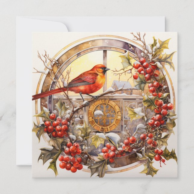 Cartes Pour Fêtes Annuelles Magie de Noël Harmonieuse (Devant)