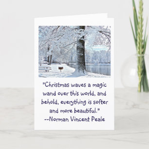 CARTES POUR FÊTES ANNUELLES "MAGIE DE NOËL"/PARC COUVERT DE NEIGE/MERVEILLEUX