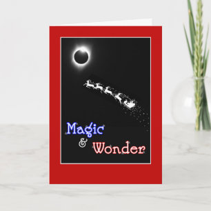 Cartes Pour Fêtes Annuelles Magie et merveille pour Noël - éclipse solaire