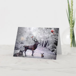Cartes Pour Fêtes Annuelles Magie hivernale