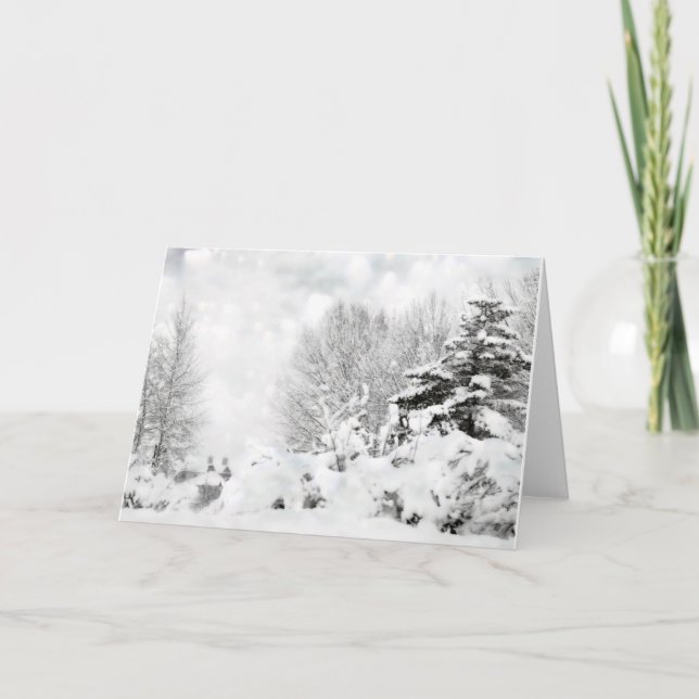 Cartes Pour Fêtes Annuelles magie hivernale (Devant)
