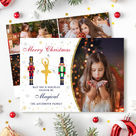 Cartes Pour Fêtes Annuelles Magique Noël Ballerina Nutcracker 5 Photo
