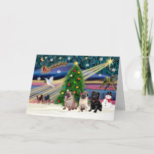 Cartes Pour Fêtes Annuelles Magique Xmas-3Carlins-2fawn-1blk