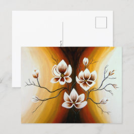 Cartes Pour Fêtes Annuelles magnolien, acrylique
