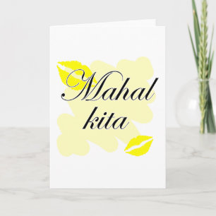 Cartes Pour Fêtes Annuelles Mahal Kita - Philippin je t'aime