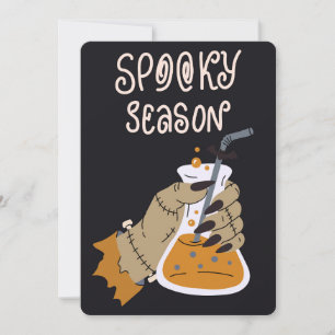 Cartes Pour Fêtes Annuelles Main de Frankenstein tenant une potion Saison effr