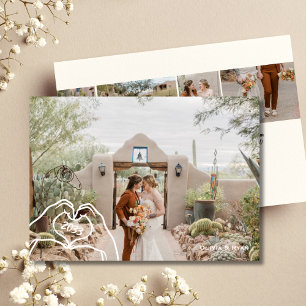 Cartes Pour Fêtes Annuelles Mains de cœur personnalisées 5 Photo Tendance Pas