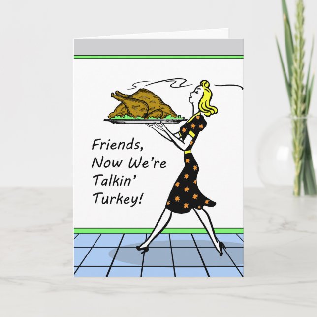 Cartes Pour Fêtes Annuelles Maintenant nous sommes Talkin Turquie, (Devant)