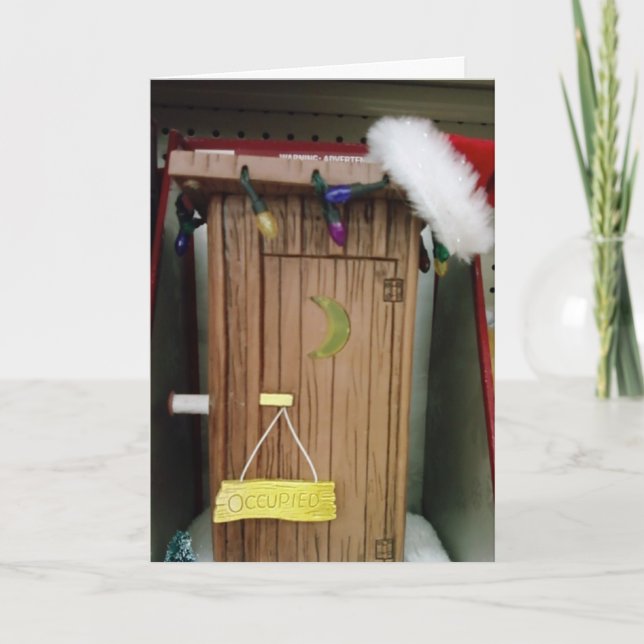 CARTES POUR FÊTES ANNUELLES MAINTENANT QUE J'AI "VOTRE ATTENTION" MERRY NOËL (Devant)
