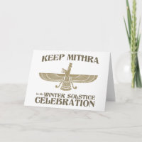 Maintenez Mithra dans la célébration de solstice