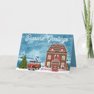 Cartes Pour Fêtes Annuelles Maison de pain d'épices