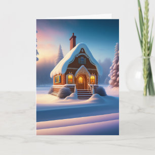 Cartes Pour Fêtes Annuelles Maison en pain d'épices