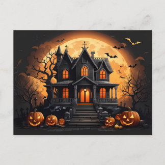 Cartes Pour Fêtes Annuelles Maison hantée