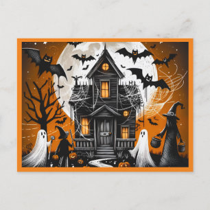 Cartes Pour Fêtes Annuelles Maison hantée Halloween