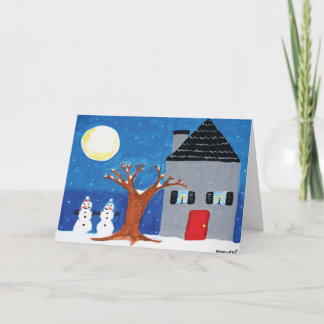 Cartes Pour Fêtes Annuelles Maison pour les vacances avec "bonnes fêtes "