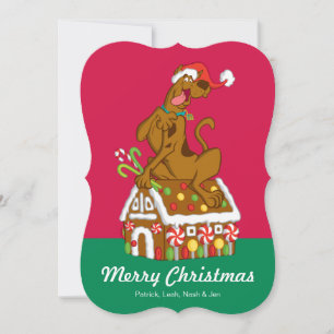 Cartes Pour Fêtes Annuelles Maison Scooby et Gingerbread