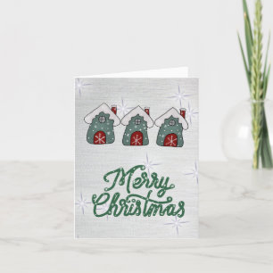 Cartes Pour Fêtes Annuelles Maisons dans la neige