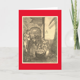 CARTES POUR FÊTES ANNUELLES MAÎTRE ALLEMAND IMPRIMER DE LA NATIVITÉ NOËL