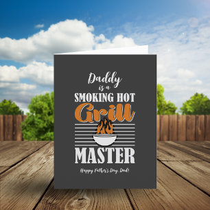 Cartes Pour Fêtes Annuelles Maître de Grill Torride Personnalisé