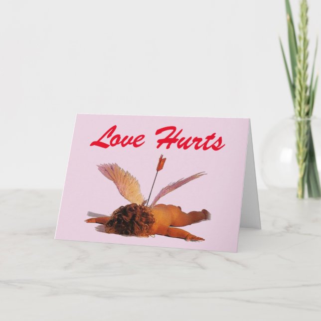 Cartes Pour Fêtes Annuelles mal à l'amour (Devant)