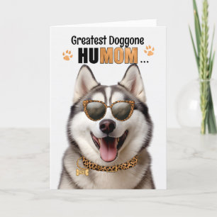 Cartes Pour Fêtes Annuelles Malamute Dog Greatest HuMOM Fête des Mères