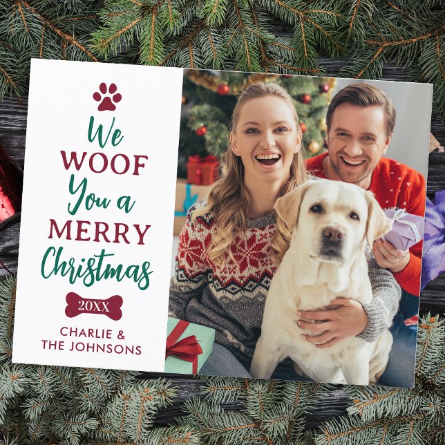Cartes Pour Fêtes Annuelles Malheur à vous joyeux Noël personnalisé mignon ani (Créateur téléchargé)
