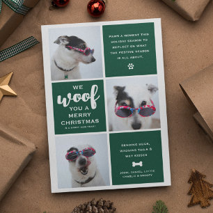 Cartes Pour Fêtes Annuelles Malheur à vous un joyeux collage photo de Noël