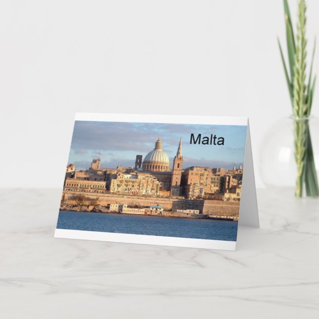 Cartes Pour Fêtes Annuelles Malte La Valette (St.K) (Devant)
